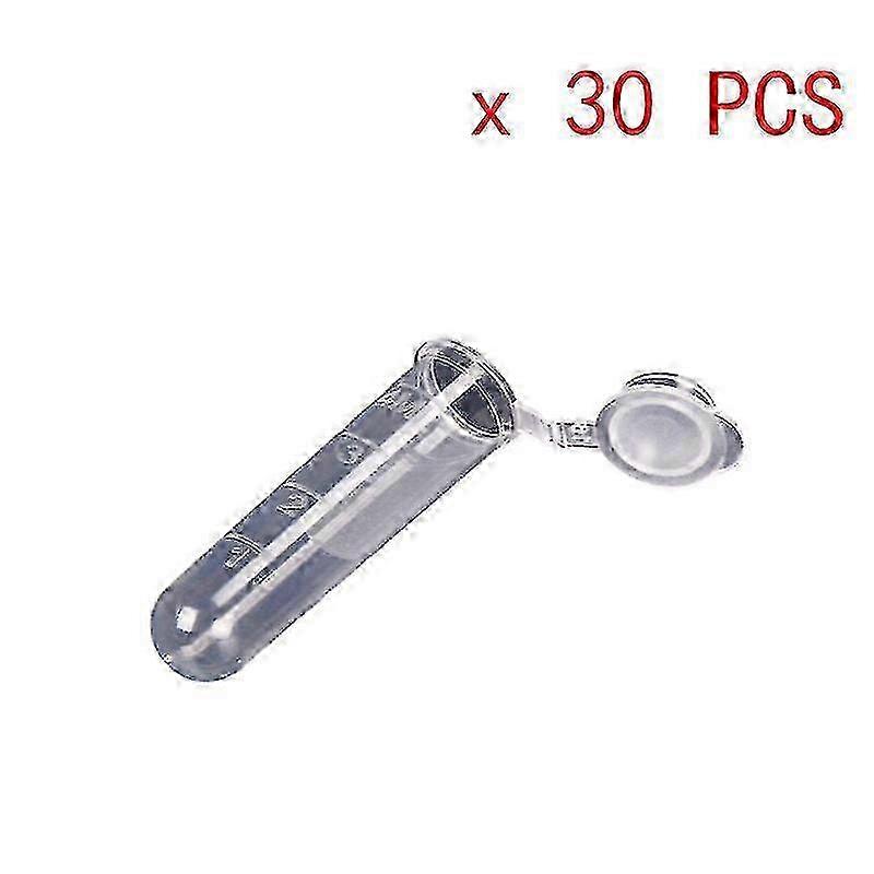 30pcs 5ml Plastic Centrifuge Lab Test Tube Vial Sample Container Bottle With Cap Shytmv