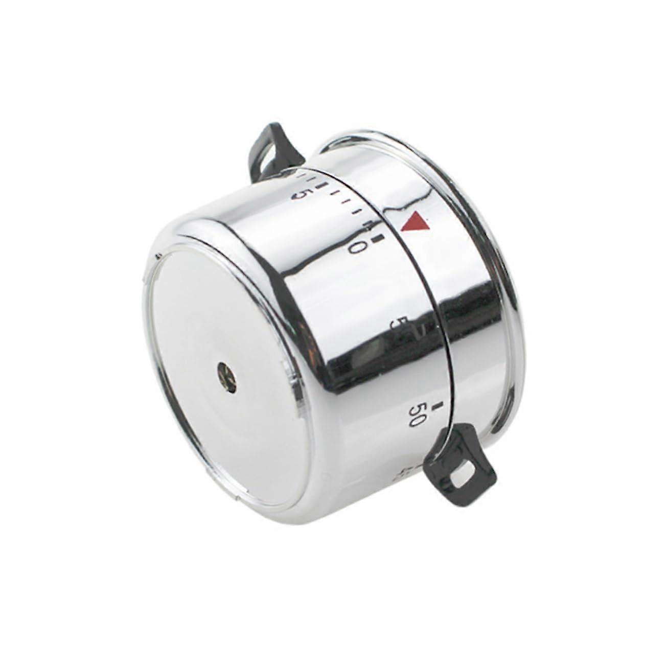 Kitchen Mechanical Timer Silver Finish Pressure Cooker Timing And Baking With Timer Ring Alert For Cooking And Teaching