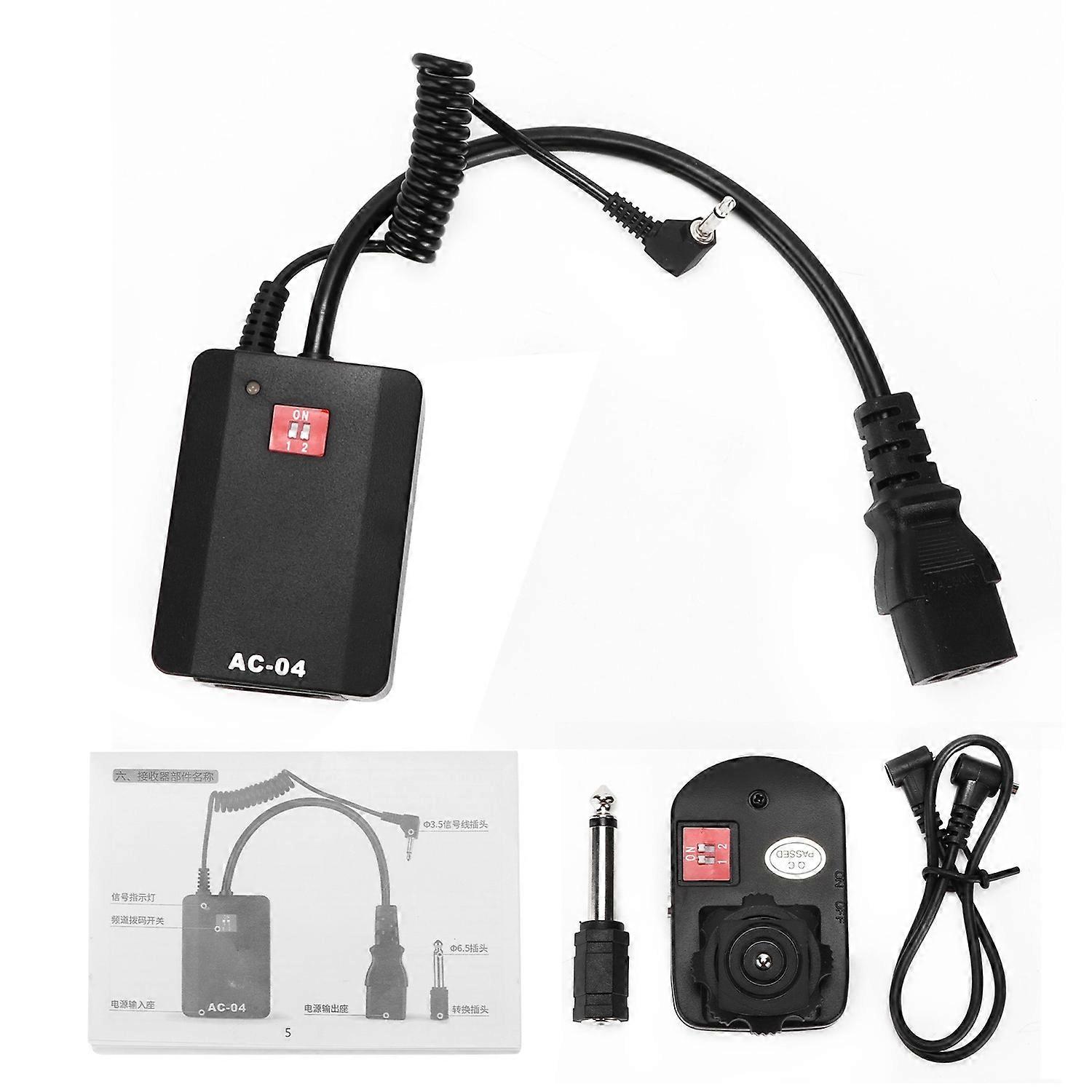 VBESTLIFE AC110‑240V 4 Channel Wireless Studio Flash Trigger Remote Flash Trigger Receiver