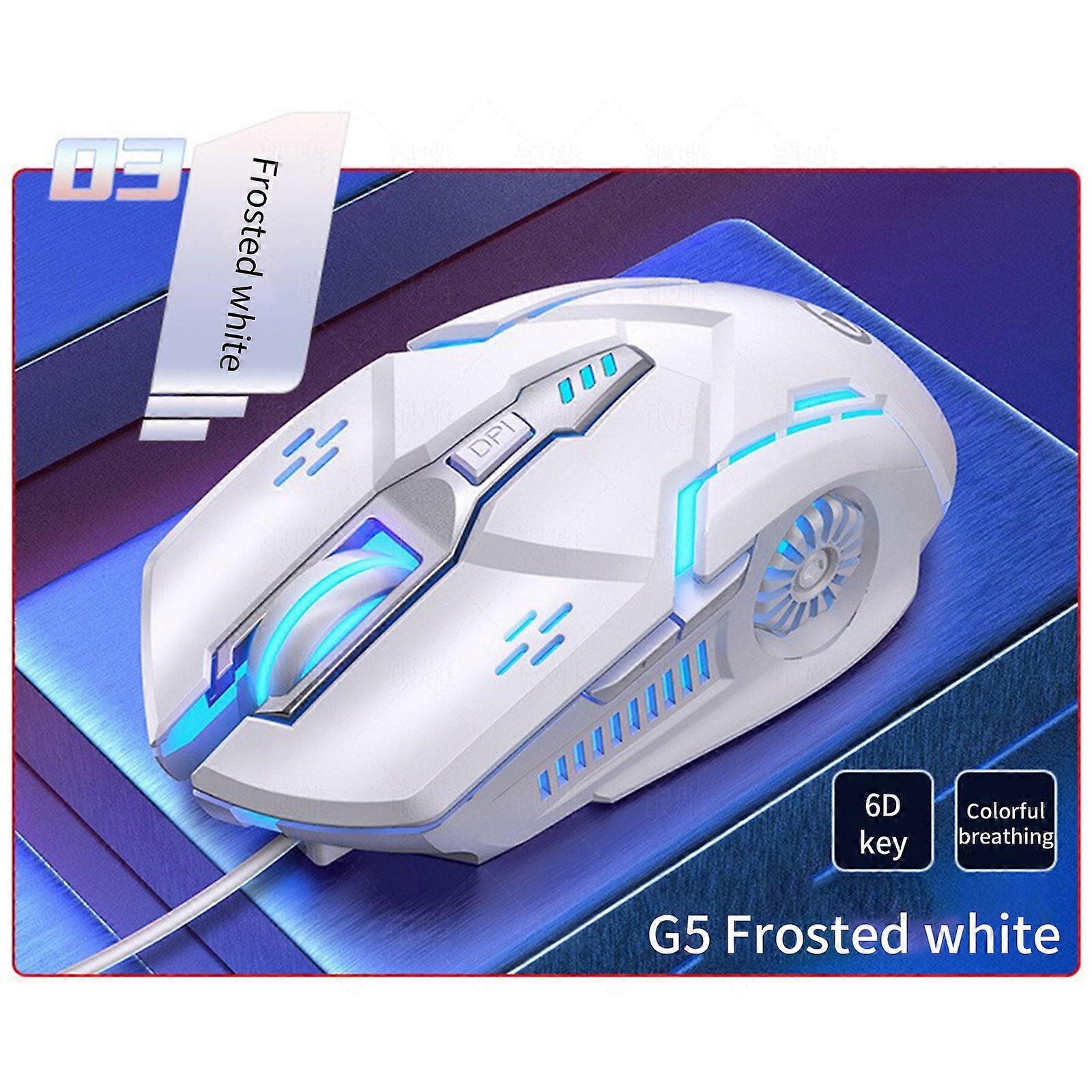 Mechanical E-Sports Wired Mouse for Computer Mouse Gamer Rechargeable Backlight Silent Office USB Mouse for Laptop, Keyboard & Mouse