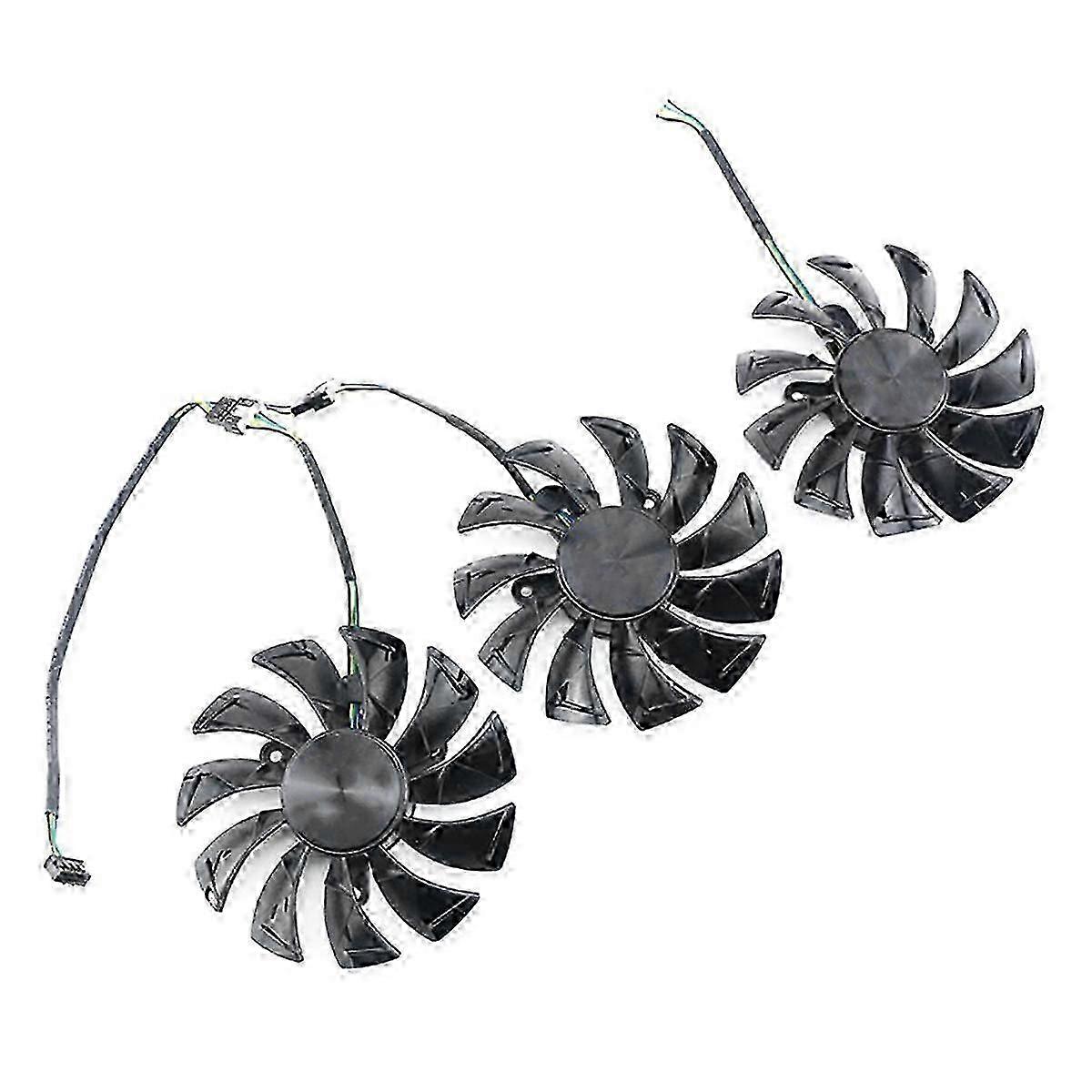 Replace Cooling Fan for GAMING 2070, 2080, 2080Ti AMP Graphics Cards Enhanced Performance 3PCS