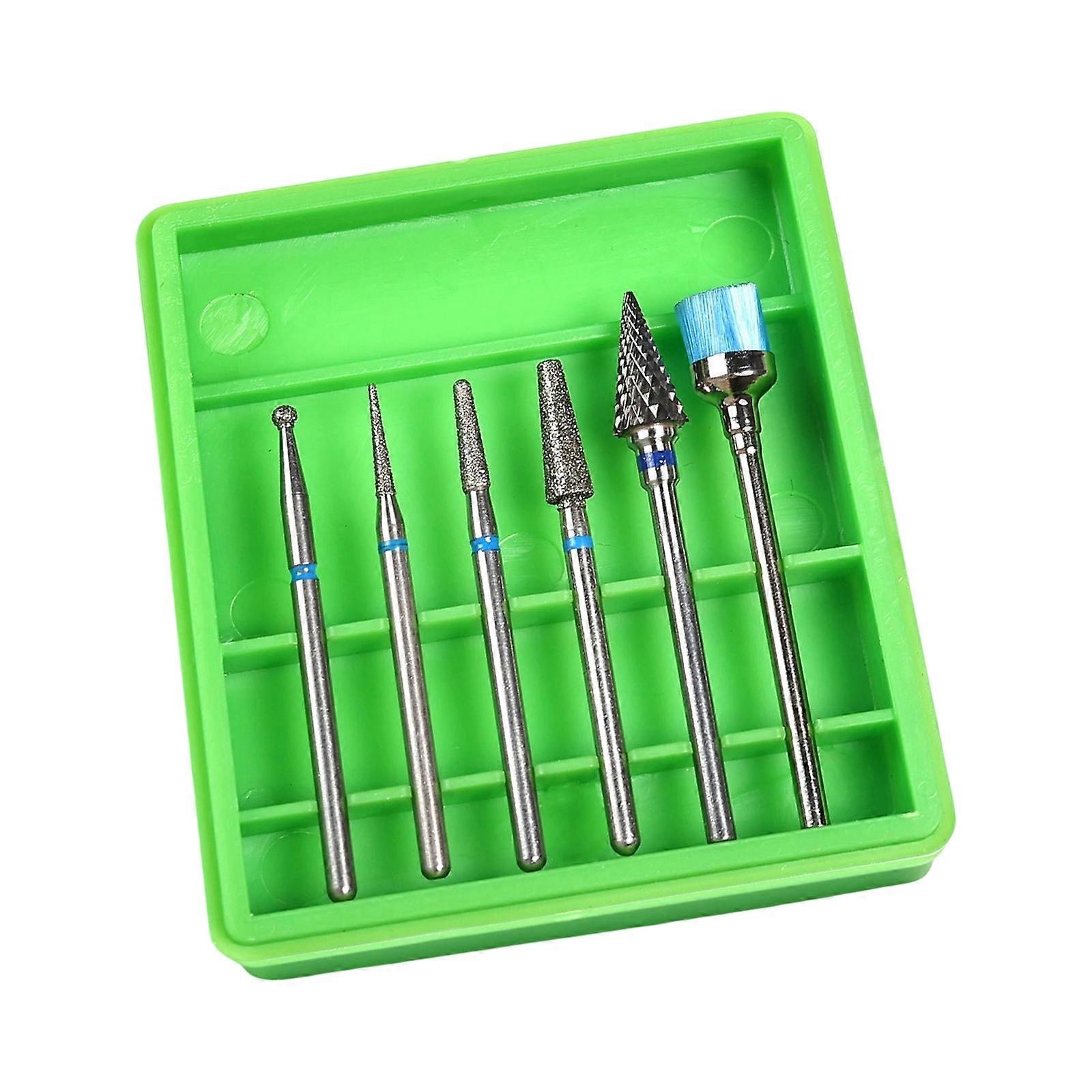 Nail Bits for Nail Drills Complete Manicure Accessories Set Safe Cutter Bit DIY Nail Preparation System Multicolor