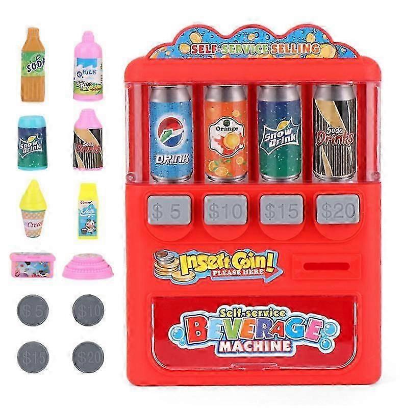 Children's beverage machine toy coin-operated vending machine fun play house
