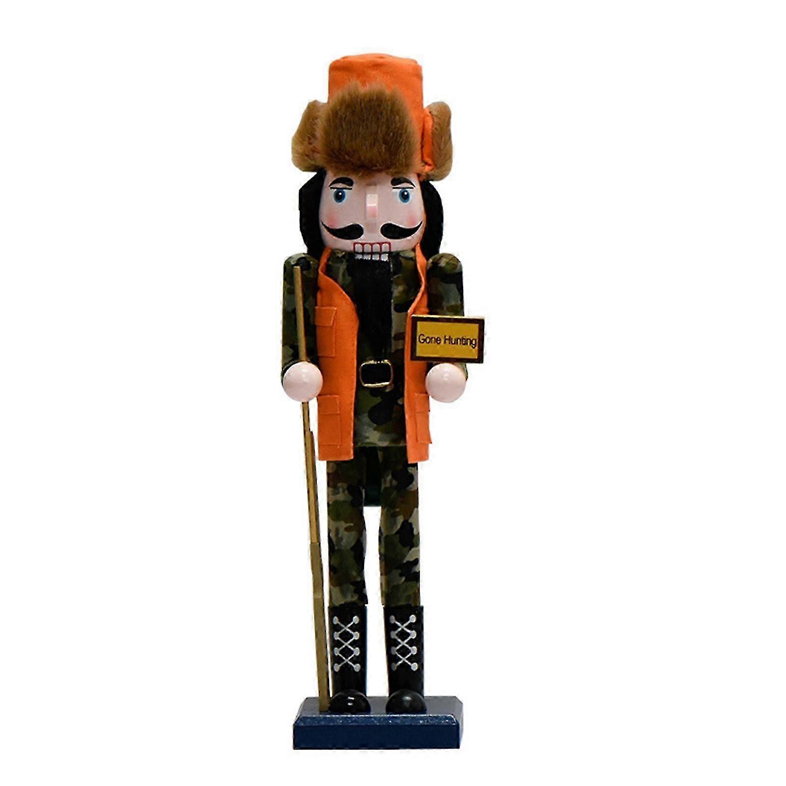 Nutcrackers Soldier Christmas Ornament Table Decorative Nutcrackers Puppet Window Display Hunter Figurine Shelf Decors