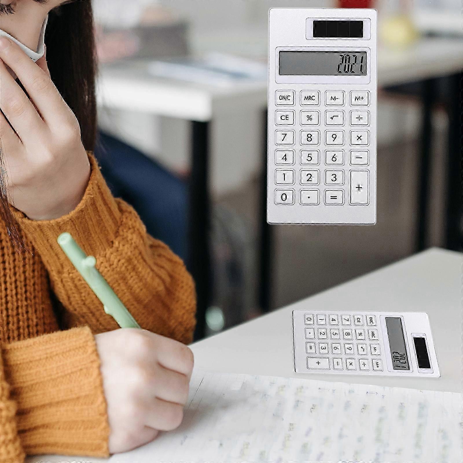 Easy Solar Mini Calculator 12-Digit Portable Mini Calculator FLYE242690