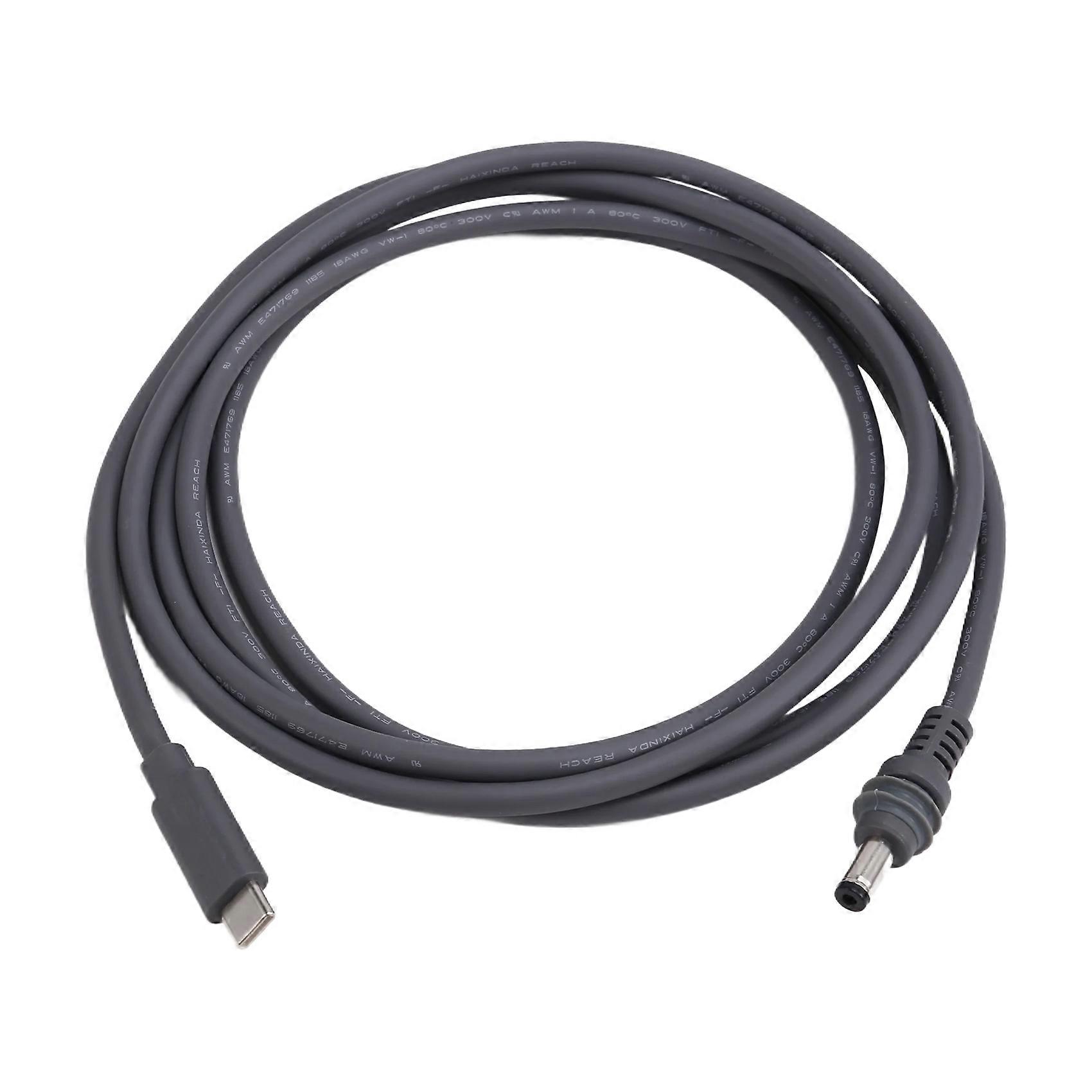 For 2M USB-C to DC Power Cable Waterproof, USB-C Input Compatible with Gen3 Mini
