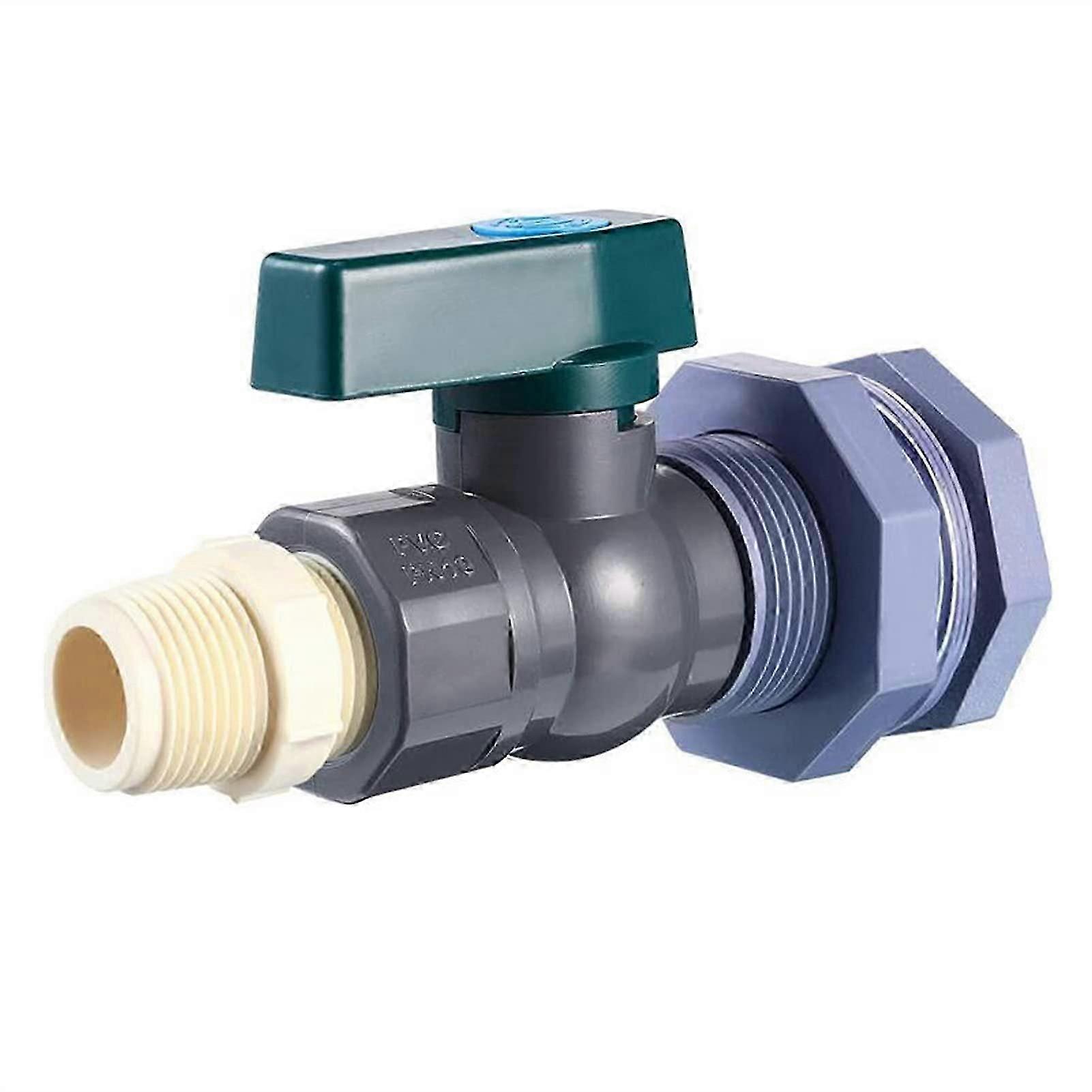Hose Splitter 3/4 Inch Tap Connector with 2 Way Diverter for Rain Barrel and Garden Faucet Systems