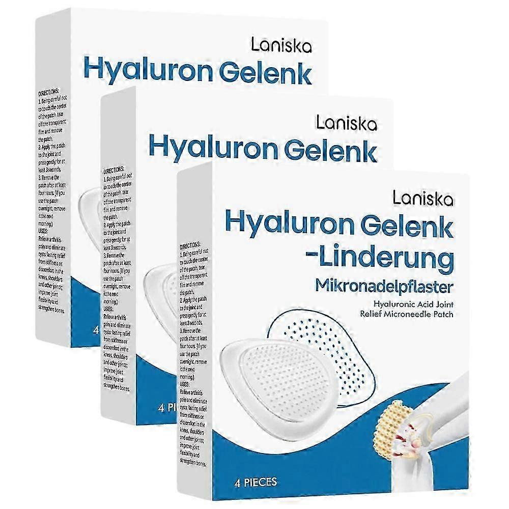 hyaluron joint relief microneedle patch 4pcs box for pain relief