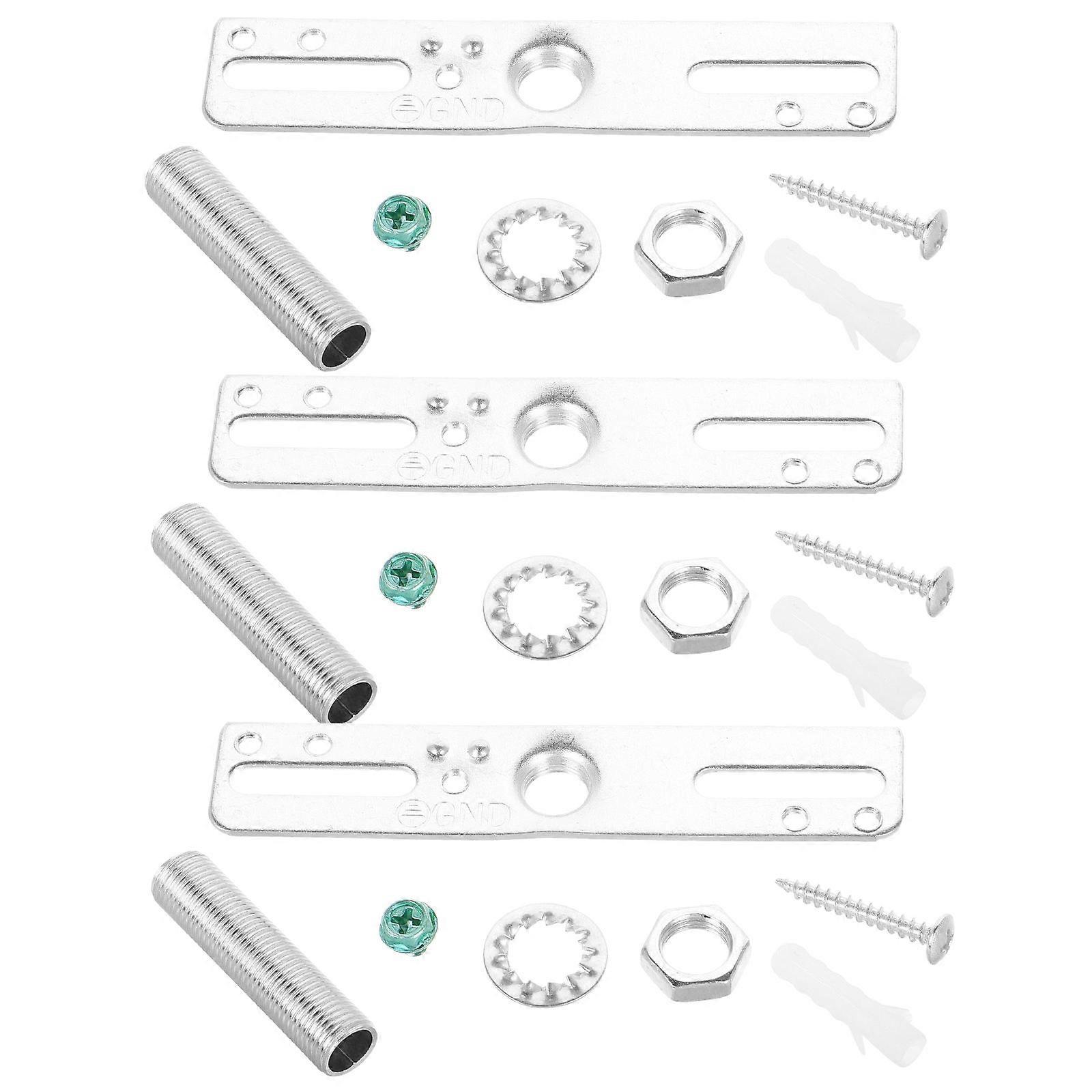 Silver Light Fixture Mounting Bracket for Ceiling Light 4Pcs Universal Kit