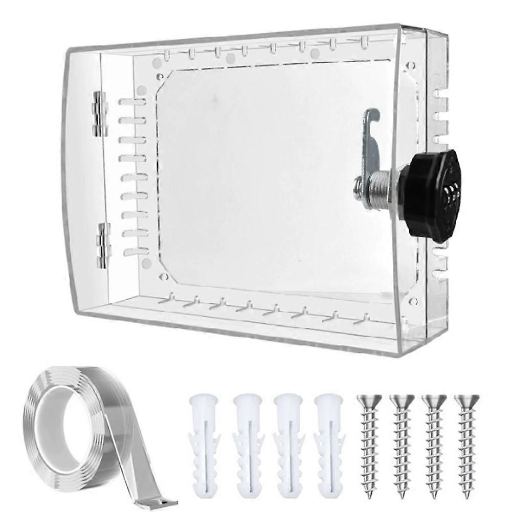  Thermostat Password Lock Box Thermostat with Password Lock Transparent Cover Home Lock Thermostat Lock Box