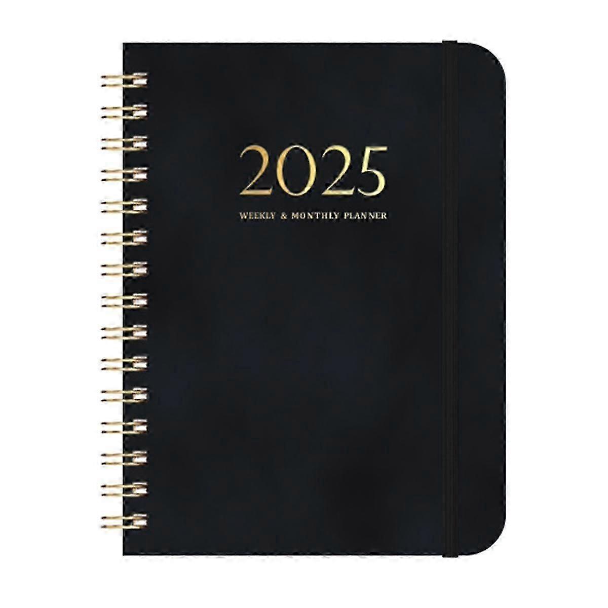 2025 Calendar 140 Pages Notebook Diary 2025 Plan Schedule Strapped Notebook Calendar Weekly Noteboo