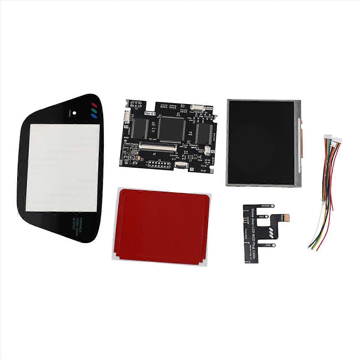 V4 IPS OGS LCD Screen Kits For Game Gear Full Screen V4.0 black