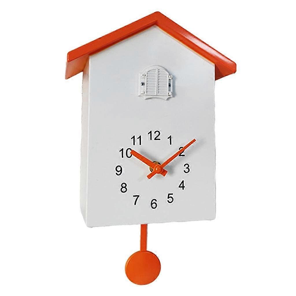 Modern Cuckoo Clock with Hourly Chimes, Automatic Night Shutoff and Minimalist Wall Decor