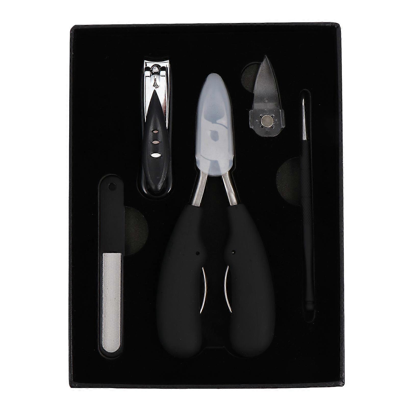 Nail Clippers Set Manicure Tool with 1Set for Precise Nail Cutting Black