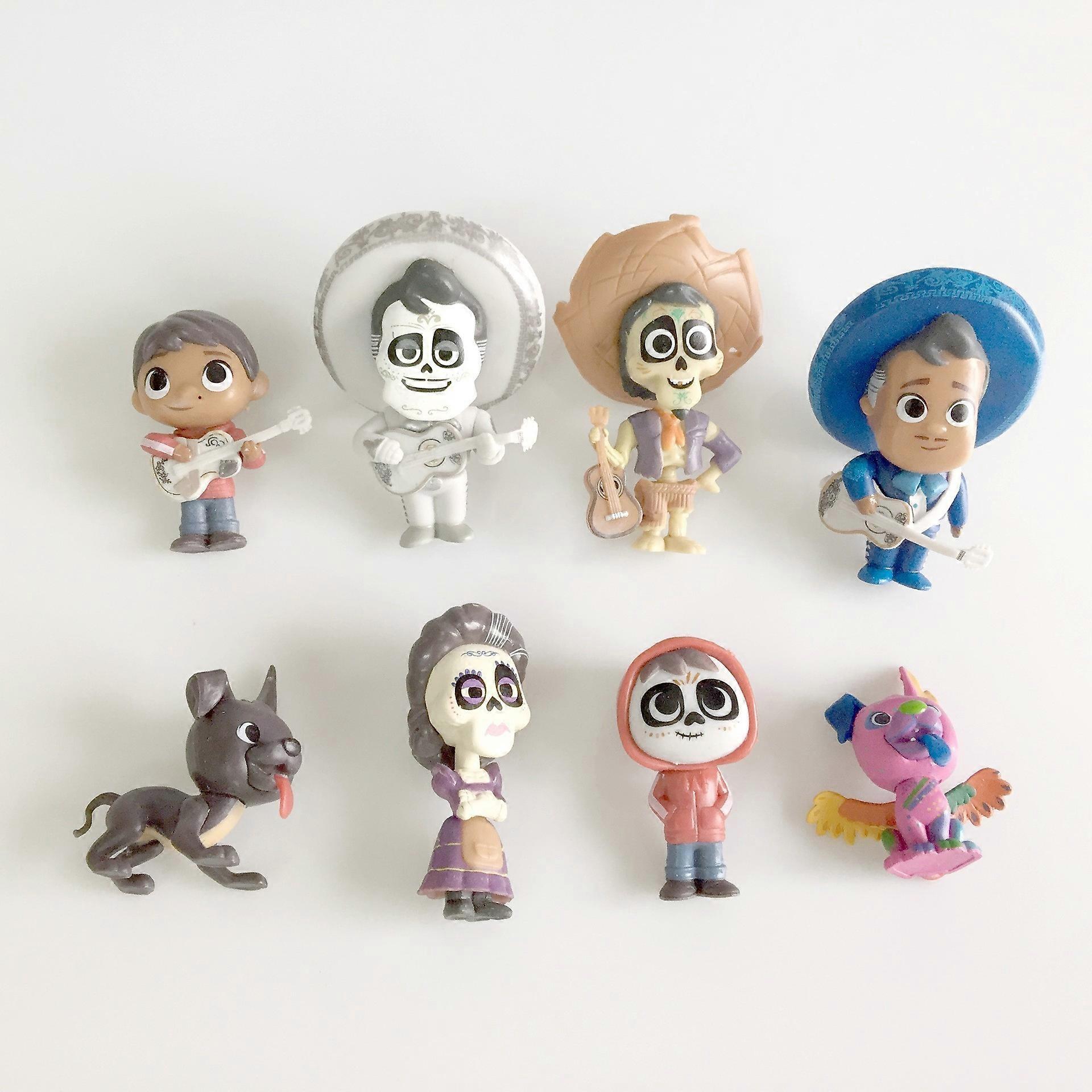 High Quality 8pcs Coco Miguel Figure Set  Pixar Coco Movie Collectible Model Toy for Fans