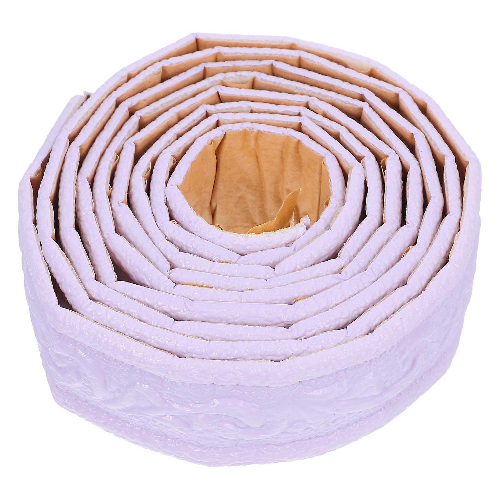 Violet Self Adhesive Foam Trim Molding for Frames Durable Decorative Wall Edging 1 Roll