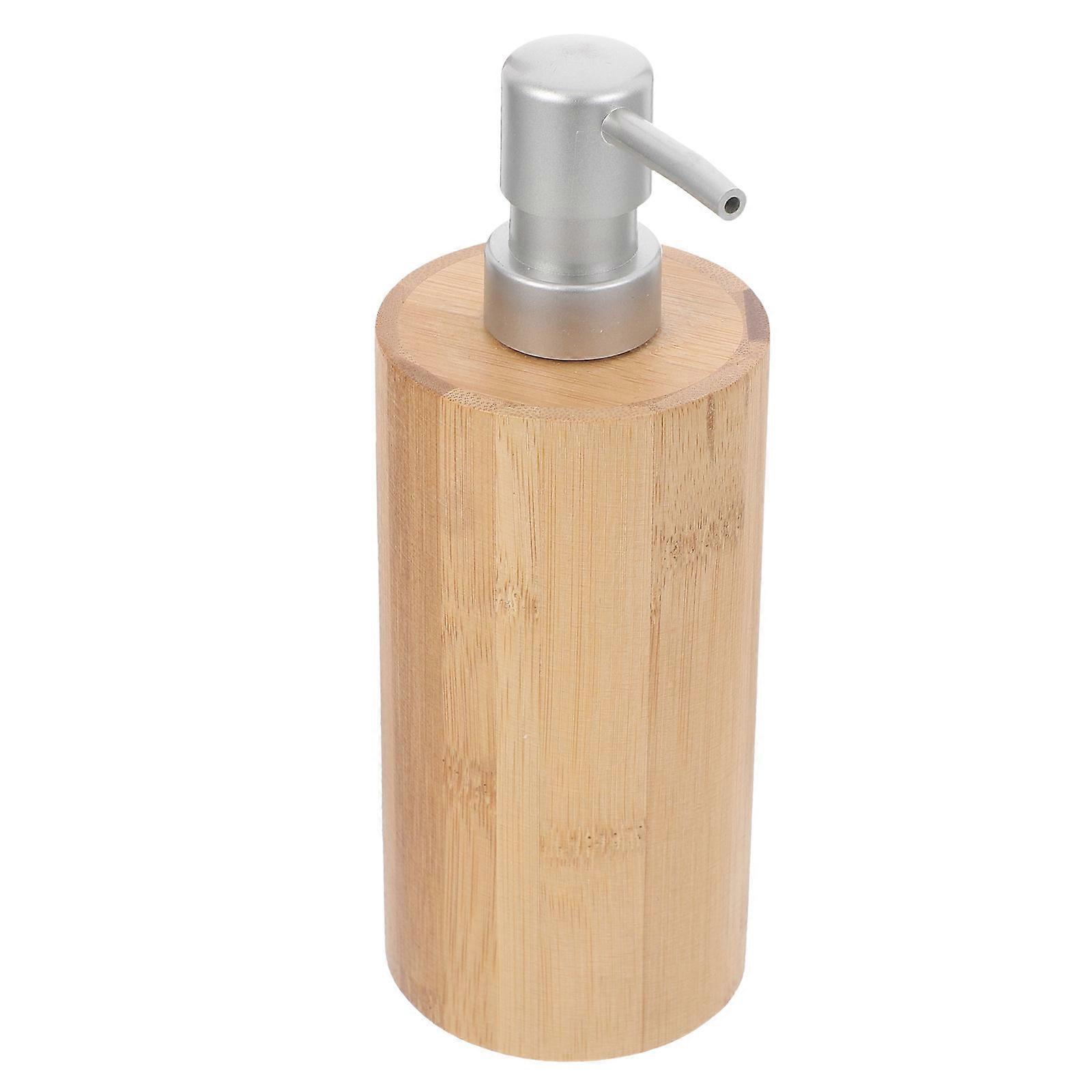Portable Press Type Soap Dispenser Brown Pump Bottle Set