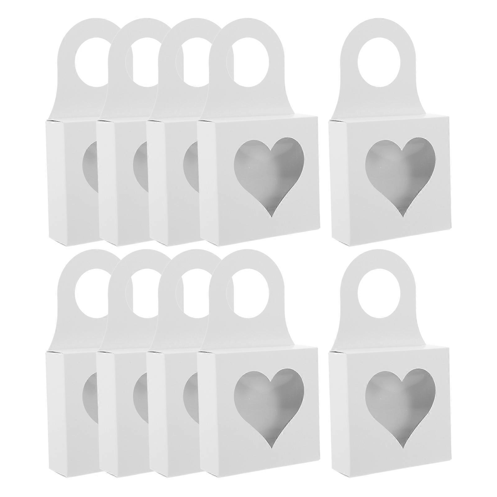 Red Hanger Box for Storage 25Pcs Paper Gift Boxes with Handle