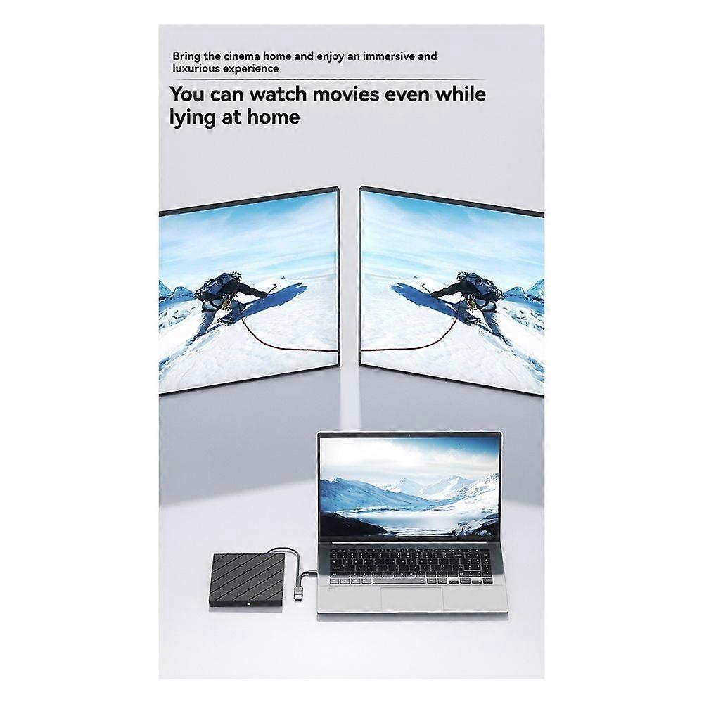 USB 3.0 External CD DVD Reader CD/DVD Drive Burner Reader External DVD CD Drive Burner Reader for PC Laptop Desktop