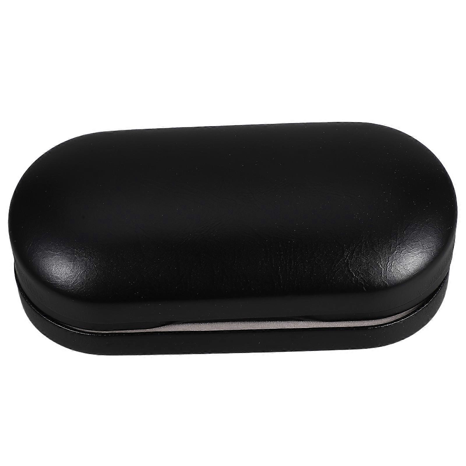 Dual Layer Eyeglass Case for Daily Use Compact Double Sided Glasses Organizer