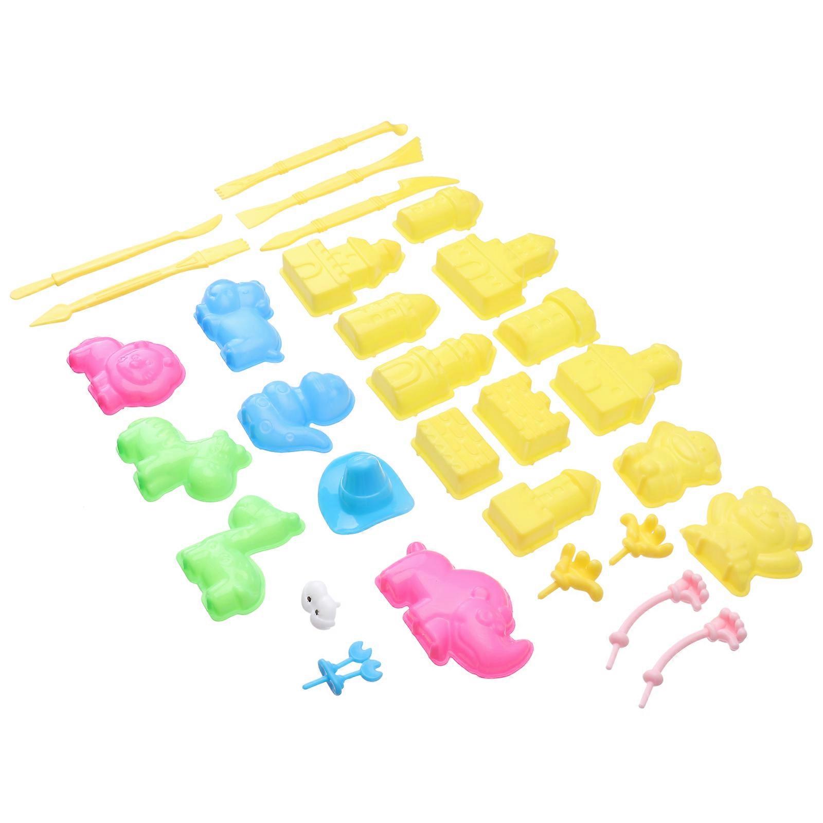 Sand Toys Educational Playingthings Plastic Sand Mold Tools Kit 30Pcs