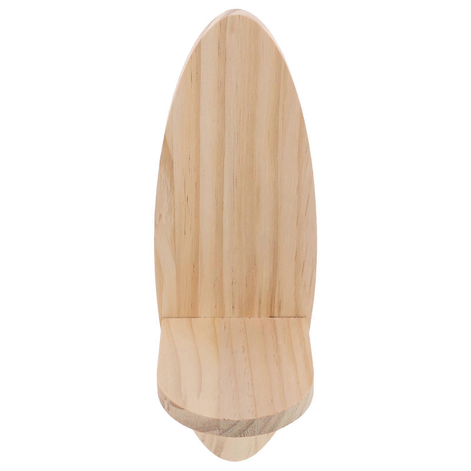 Creative Wall Shelf Solid Wood Oval Floating Shelf for Storage