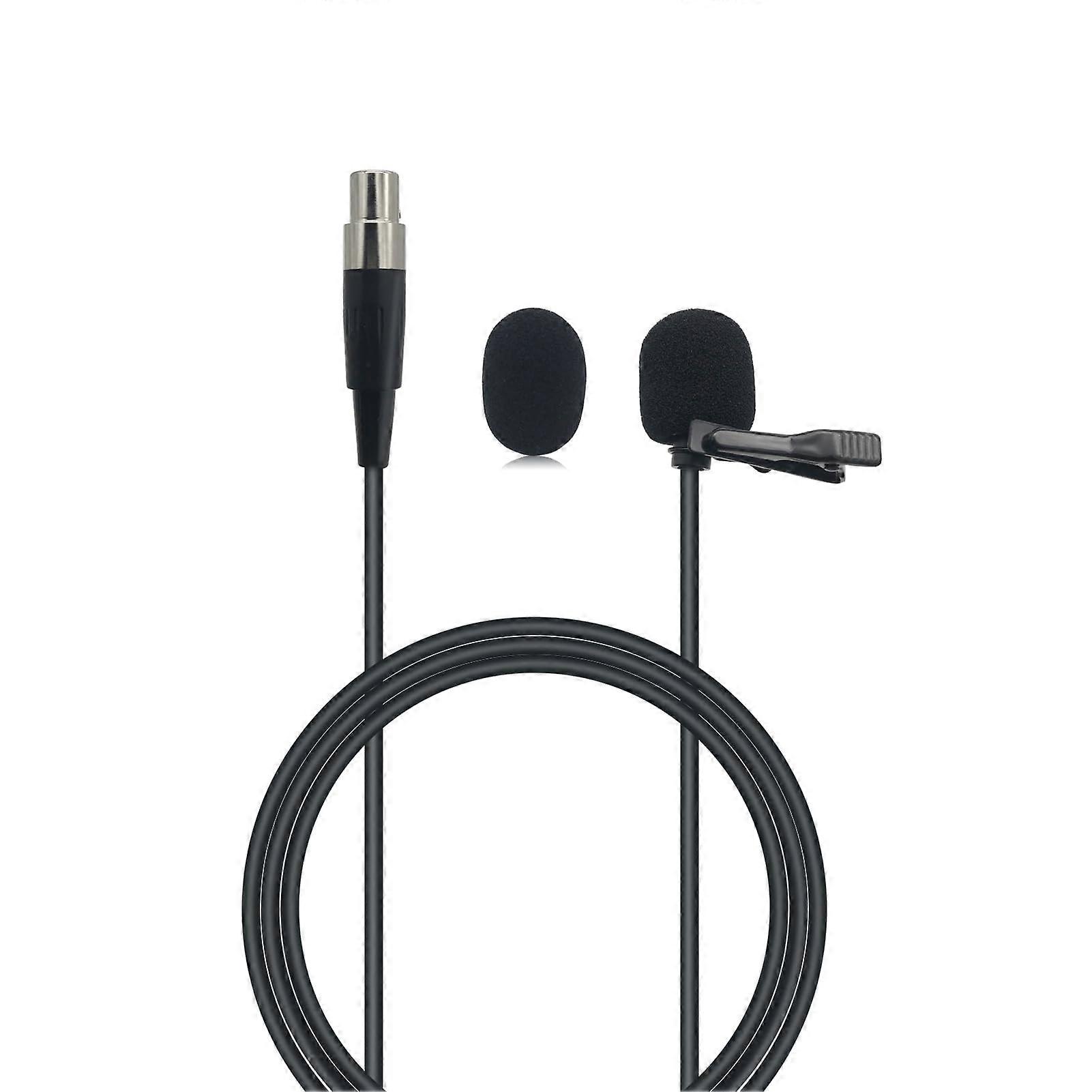 Lavalier Microphone for AKG Samson Wireless Systems, Omnidirectional Lapel Mic with TA3F Connector