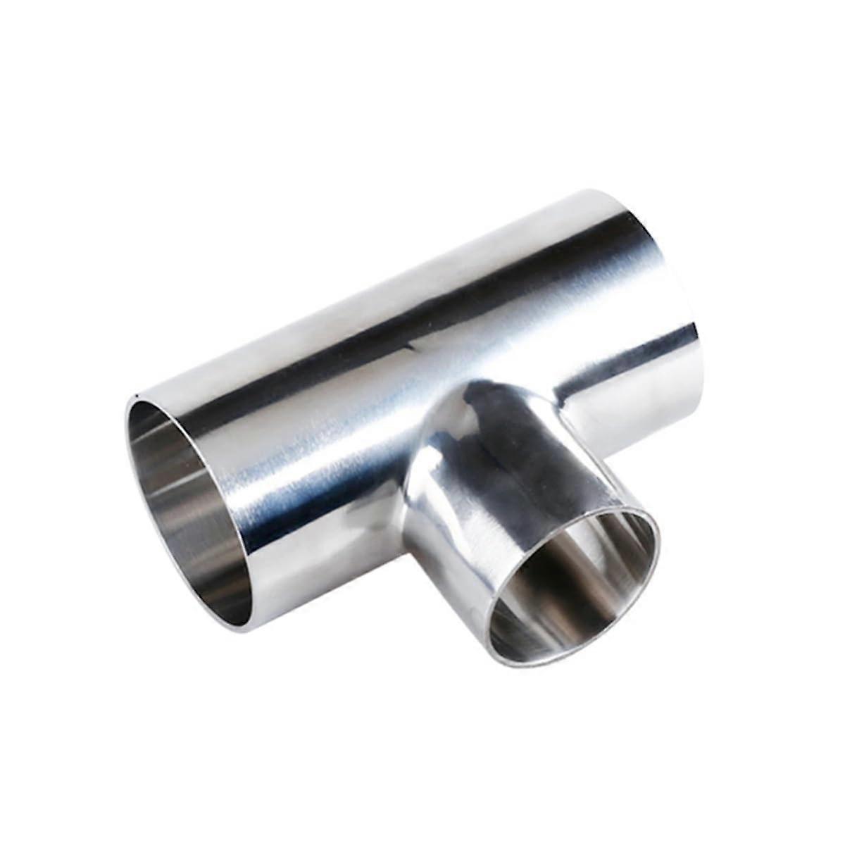3" X 1-1/2" Stainless Steel 304 Reducer Tee Pipe Fitting, 76 X 38mm, 3 Way Welding OD Connector