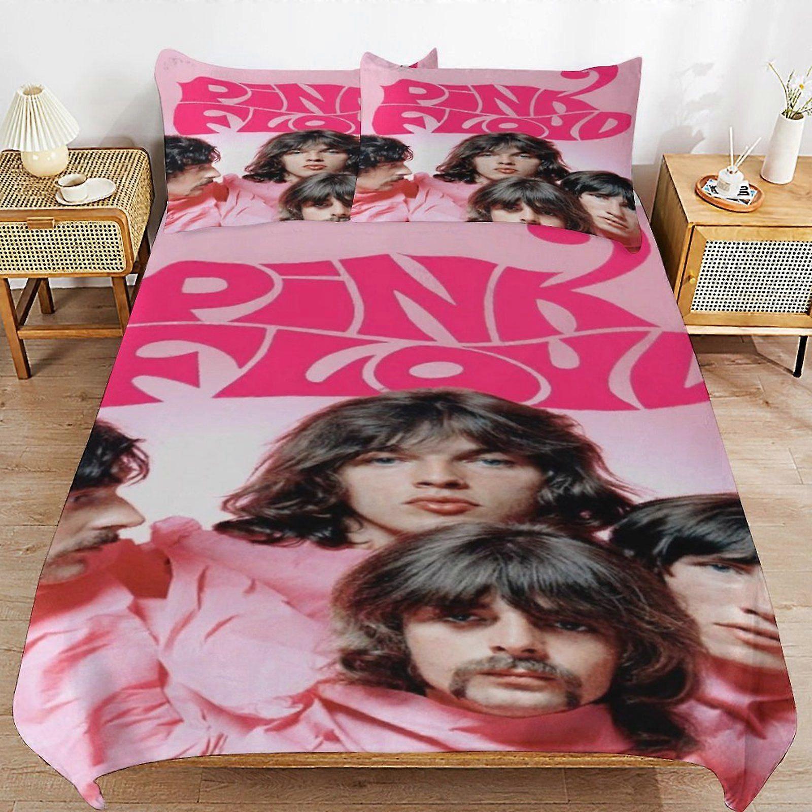 Pink floyd Gentle Touch Easy Maintenance Machine Friendly Soft Layer Duvet Cover Sets Bedroom Addition