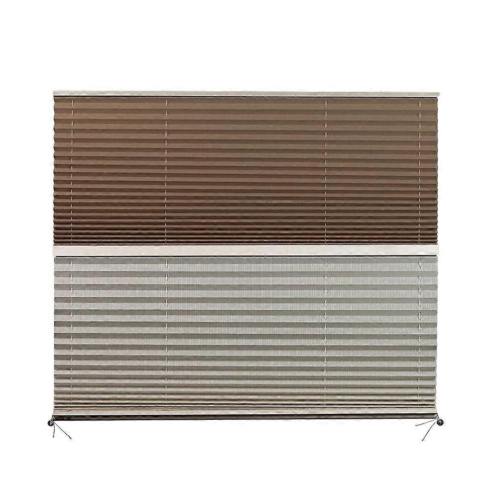 RV Day Night Shades Cotton Tan 50x38 Insulated RV Window Shades for Privacy and Temperature Control