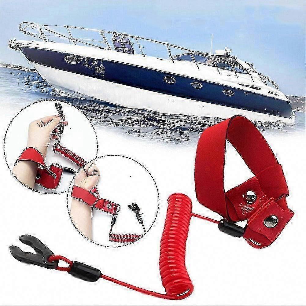 Jet Ski Wave Runner Floating Safety Wrist Lanyard Stop Kill Key