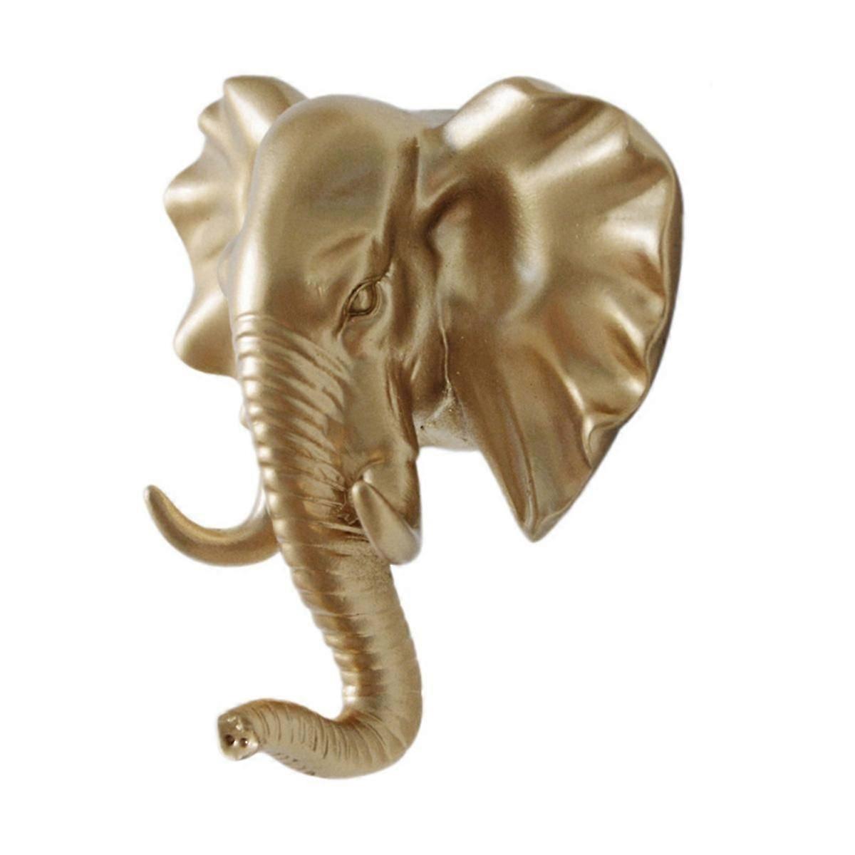 Wall Mounted Hooks Animal Head Rack Coat Caps Wall Hanger E