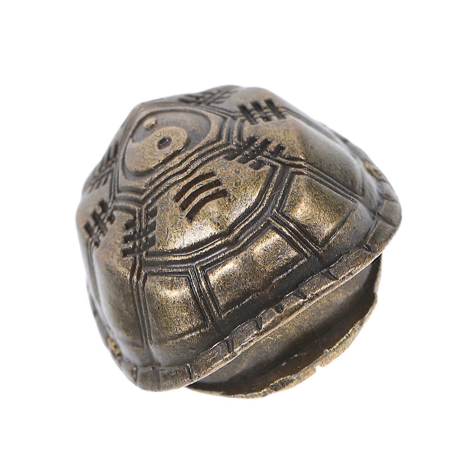 Good Luck Turtle Figurines Divination Prop Mini Brass Turtle Shell