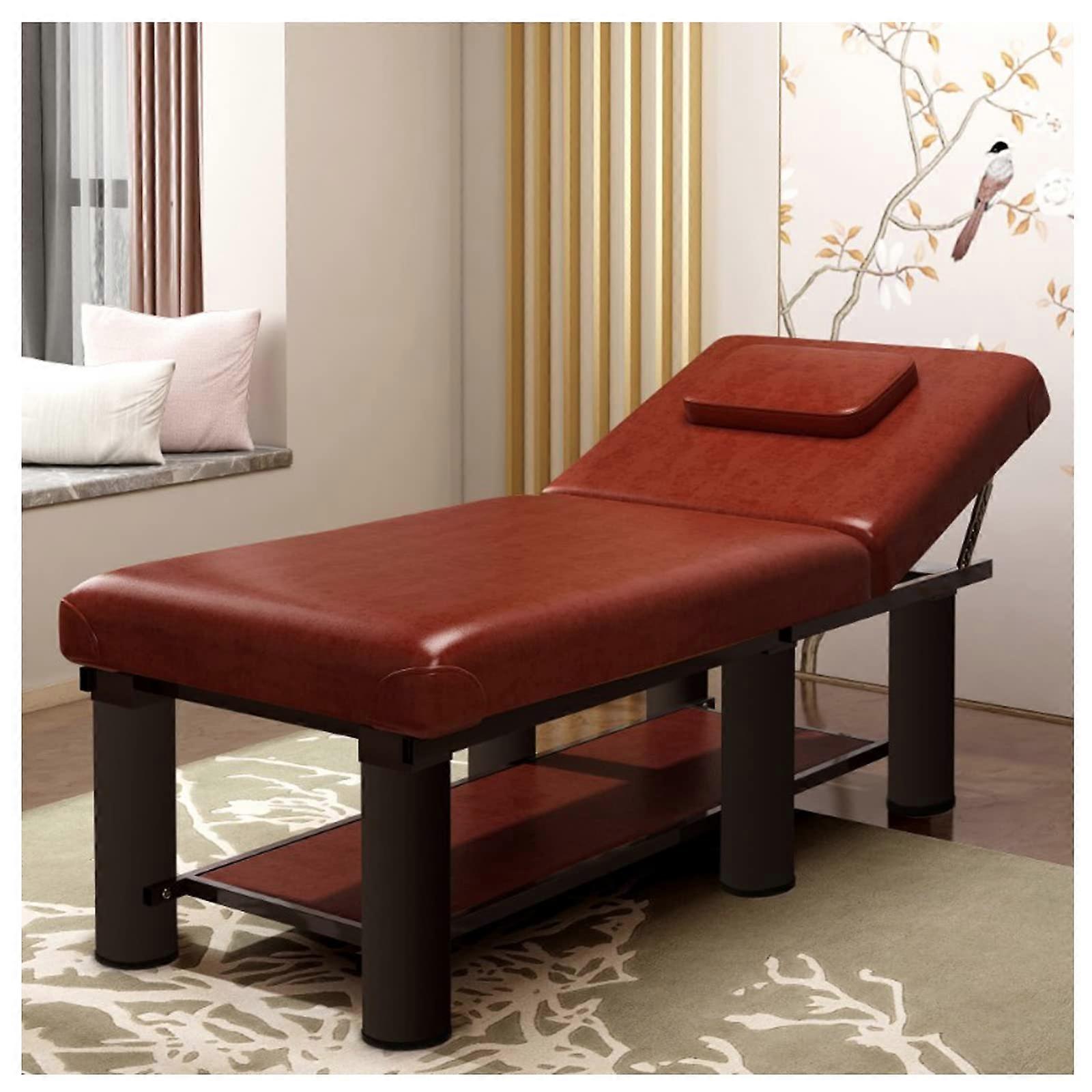 Lettino da massaggio portatile pieghevole e resistente con sollevamento della testa regolabile per spa e salone
