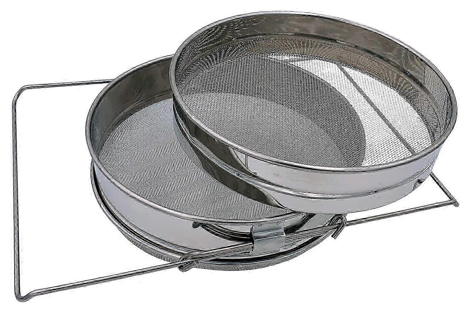 Double Sieve Honey Strainer | Extendable-Arm Beekeeping Filter Tool 25-26