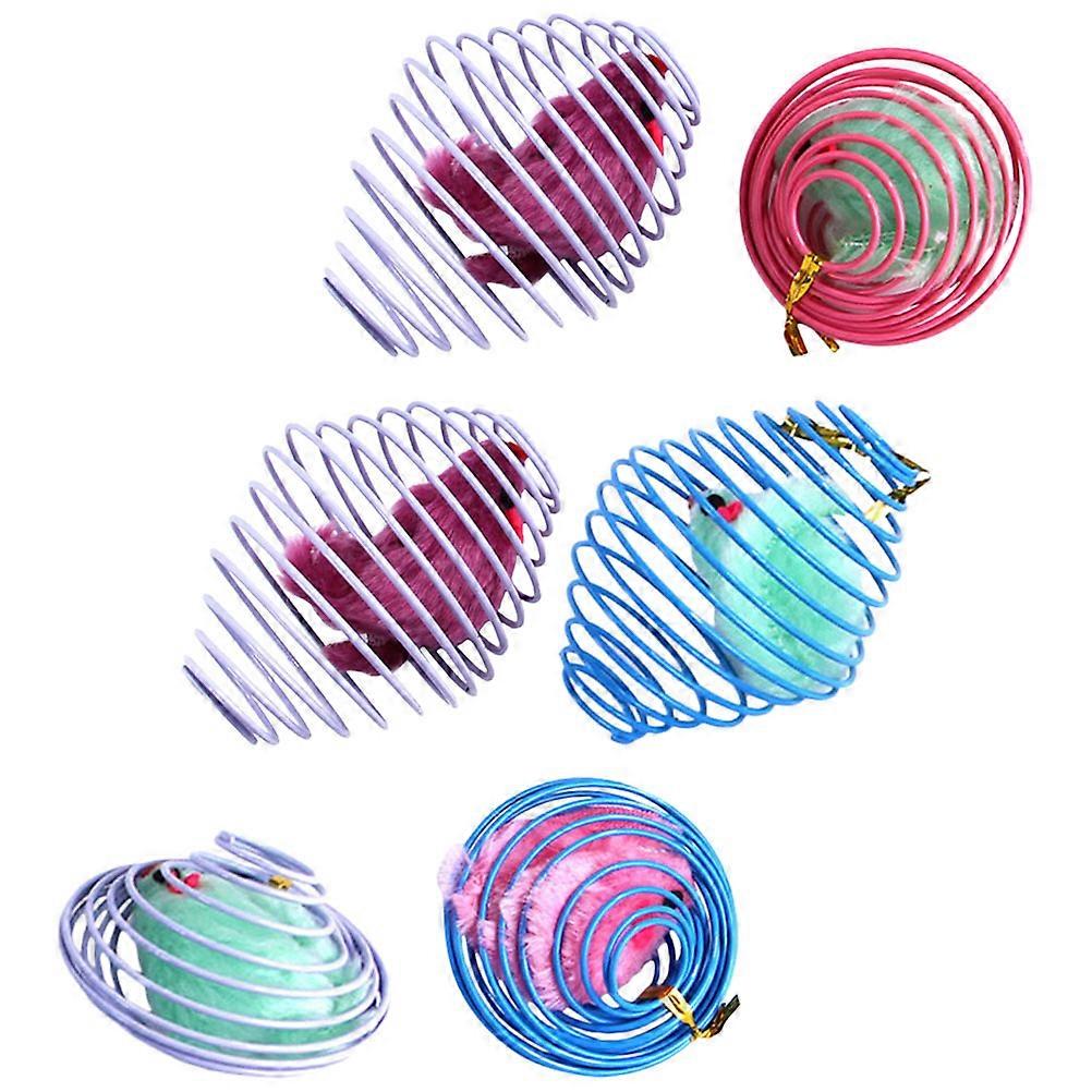 Pet Cat Spring Toy 6Pcs Pack for Engaging Play Activities