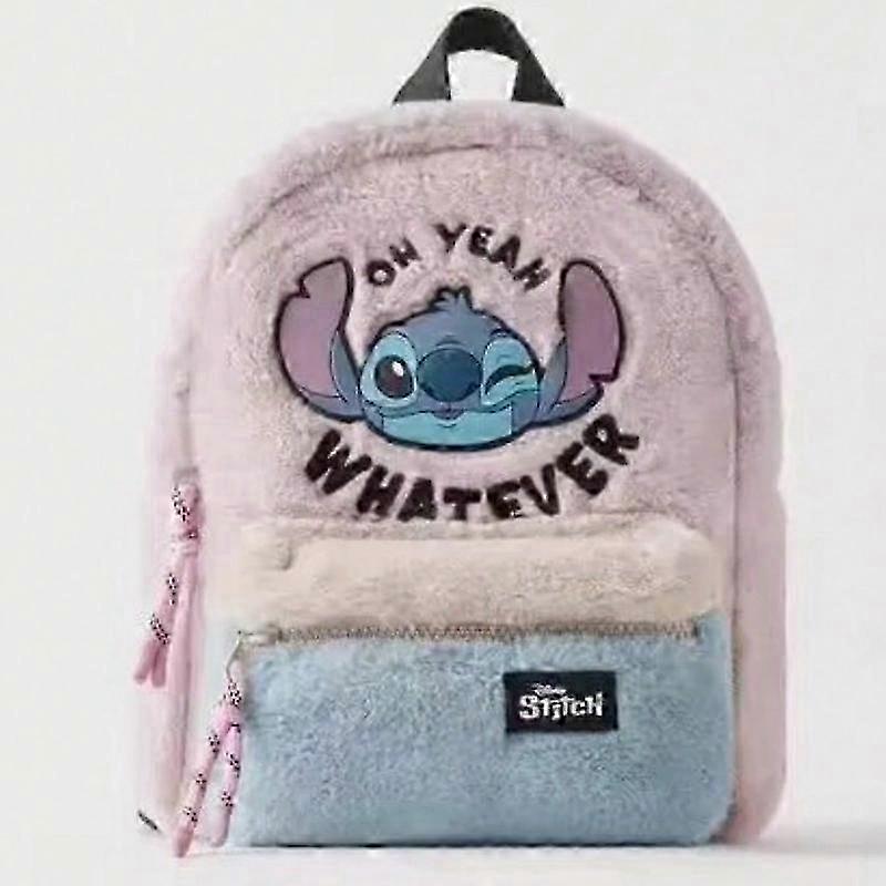 2025 MINISO New Mickey Mouse Cartoon Fashion Backpack Women's Minnie Canvas School Bag Large Capacity Backpack Girls Mochila
