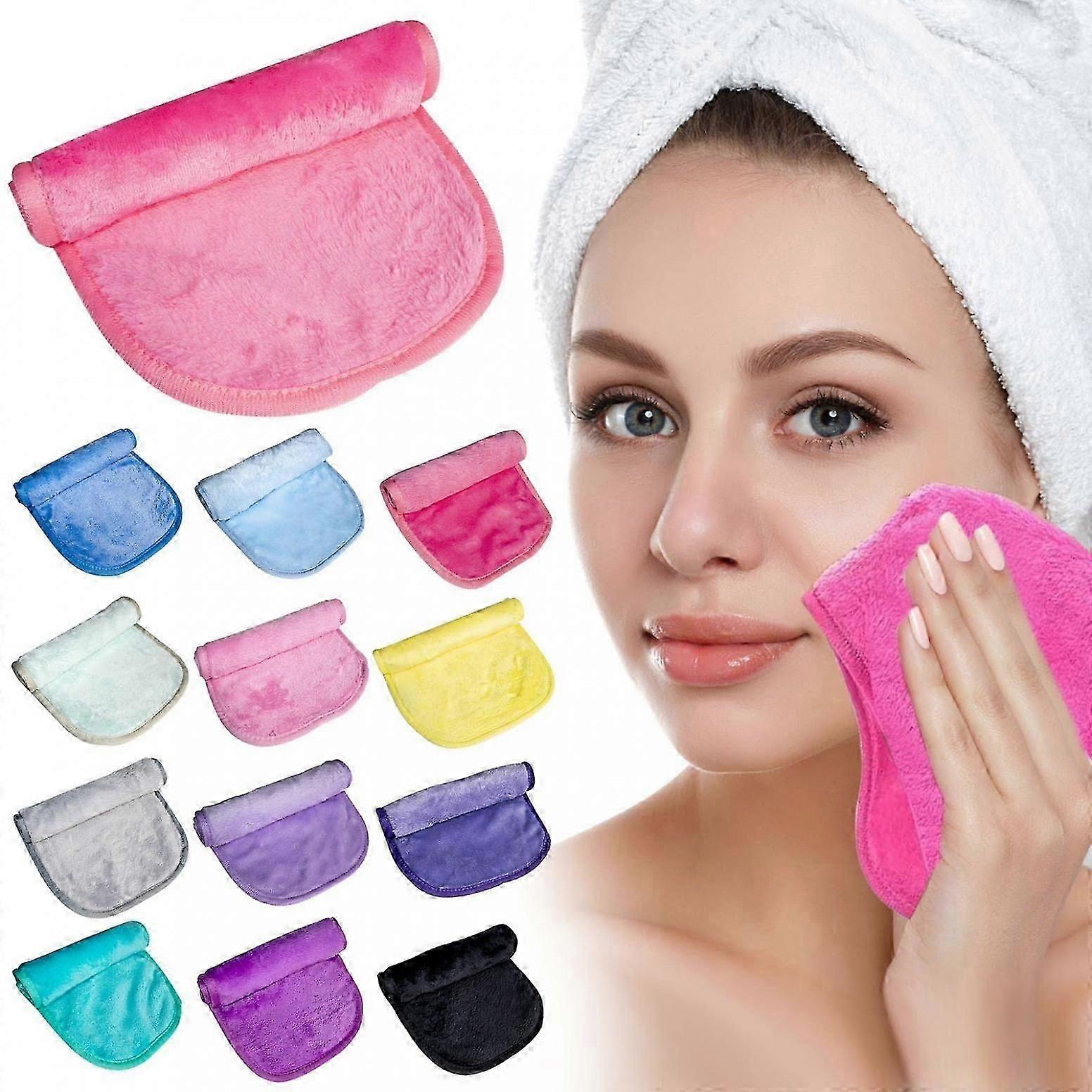 Reusable Microfiber Makeup Remover Cloth 40x20cm, Soft Towel for Quick WaterOnly Cleansing