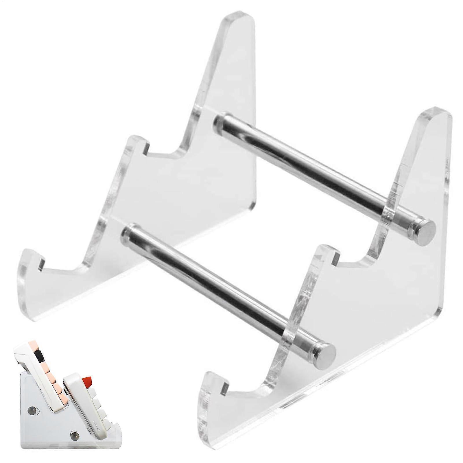 Keyboard Display Stand Durable Acrylic Mechanical Keyboard Rack with Space Saving Design and Organizer