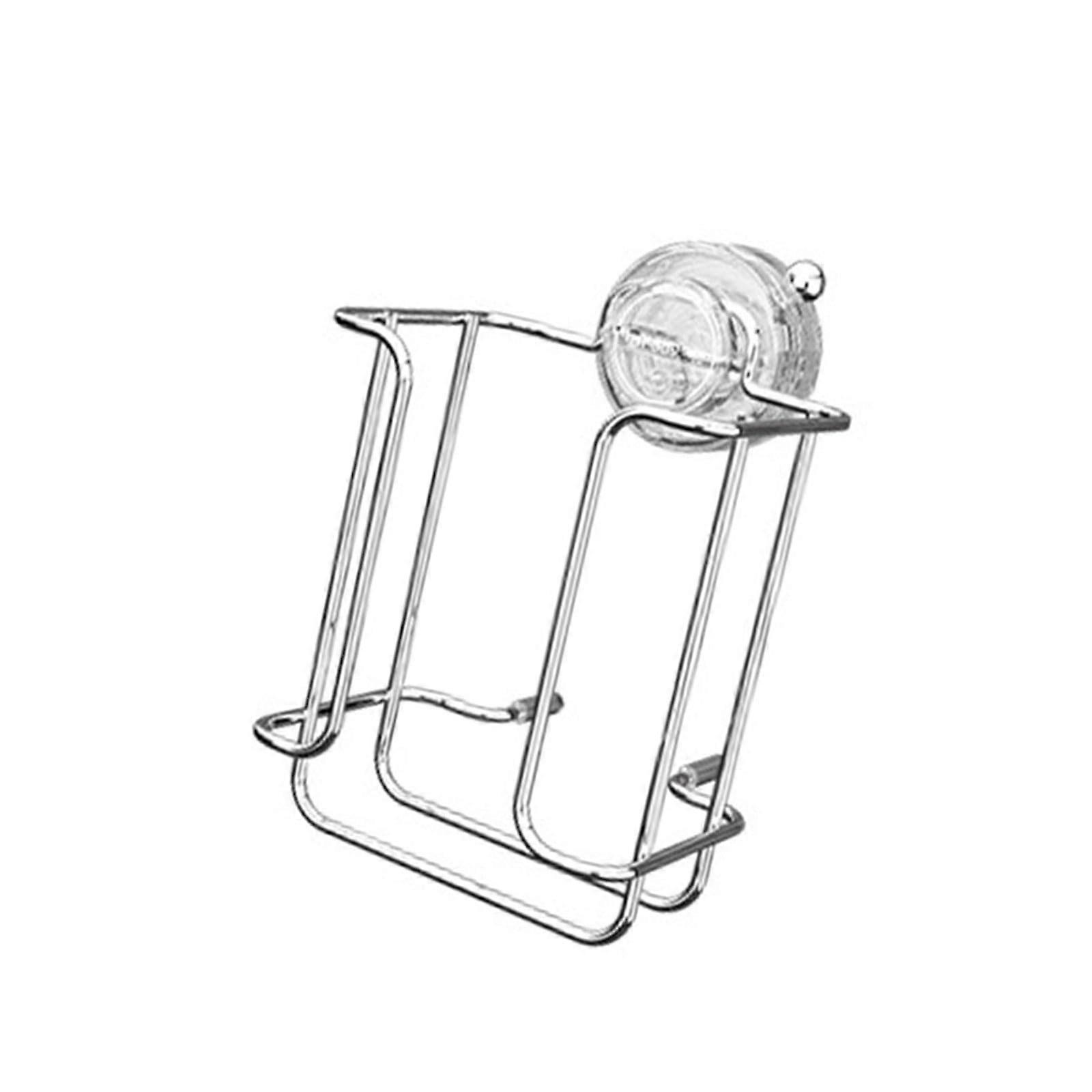 Rustproof Wall Mounted Shower Basket and Tissue Holder with Strong Suction Cup NoDrill Design