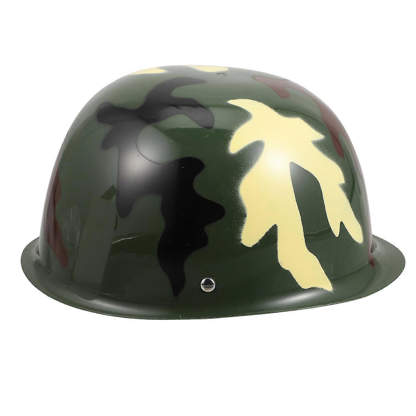 Simulation Plastic Camouflage Hat Role Play Hat for Kids 1Pcs Dressing Supply