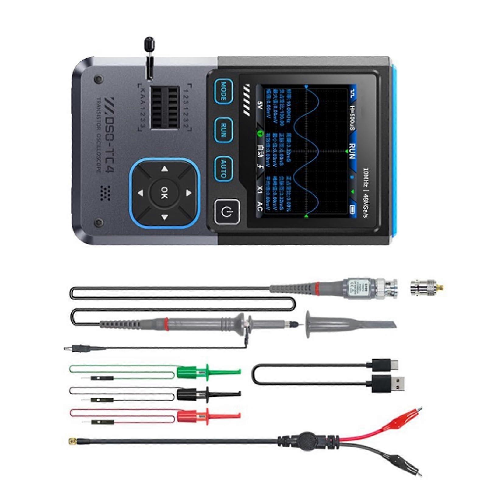 Precision Digital Oscilloscope 48MSa/s 10MHz with Signal Generator and USB TypeC
