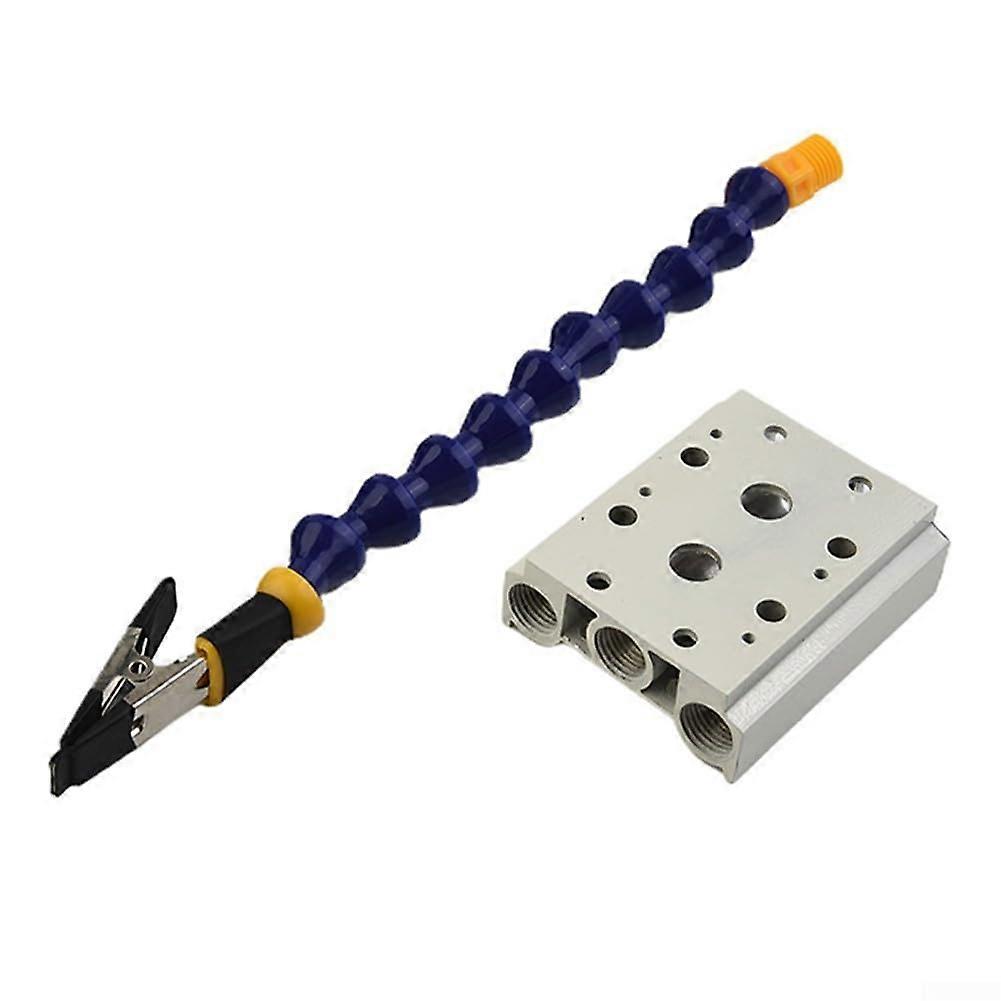 Helping Hands Soldering Station with Adjustable Arms and Clips, Stable Aluminum Base for PCB Work