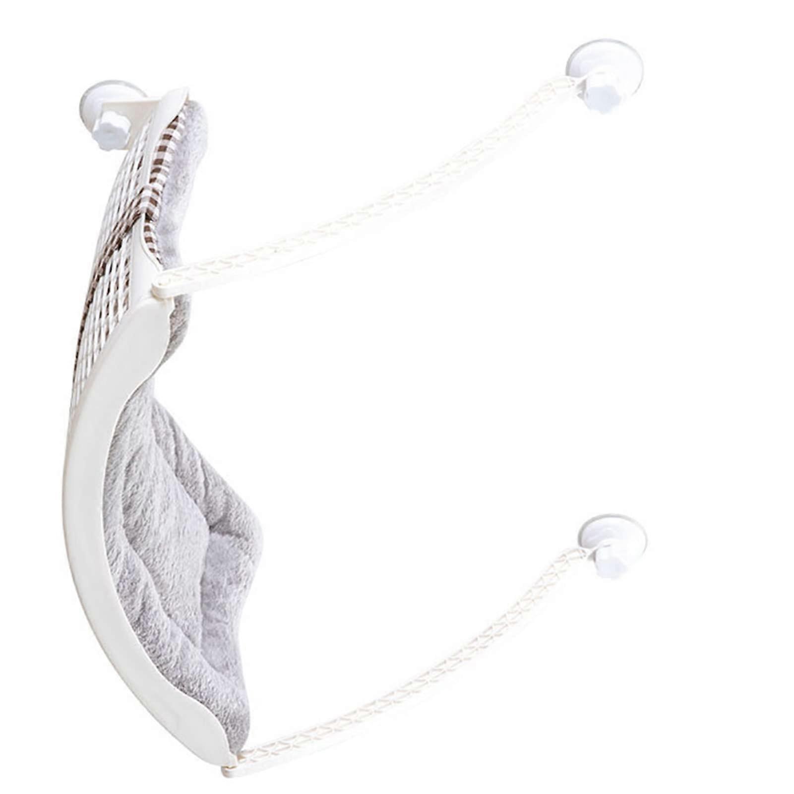 Cat Window Hammock with Cozy Fleece Mat, SpaceSaving Cat Perch Bed for Sunbathing, Easy Install