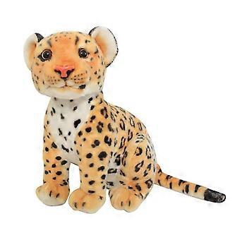 Realistic Leopard Plush Toy 23cm, Soft Leopard Stuffed Animal for Kids and Adults, Cute Home Decor Gift