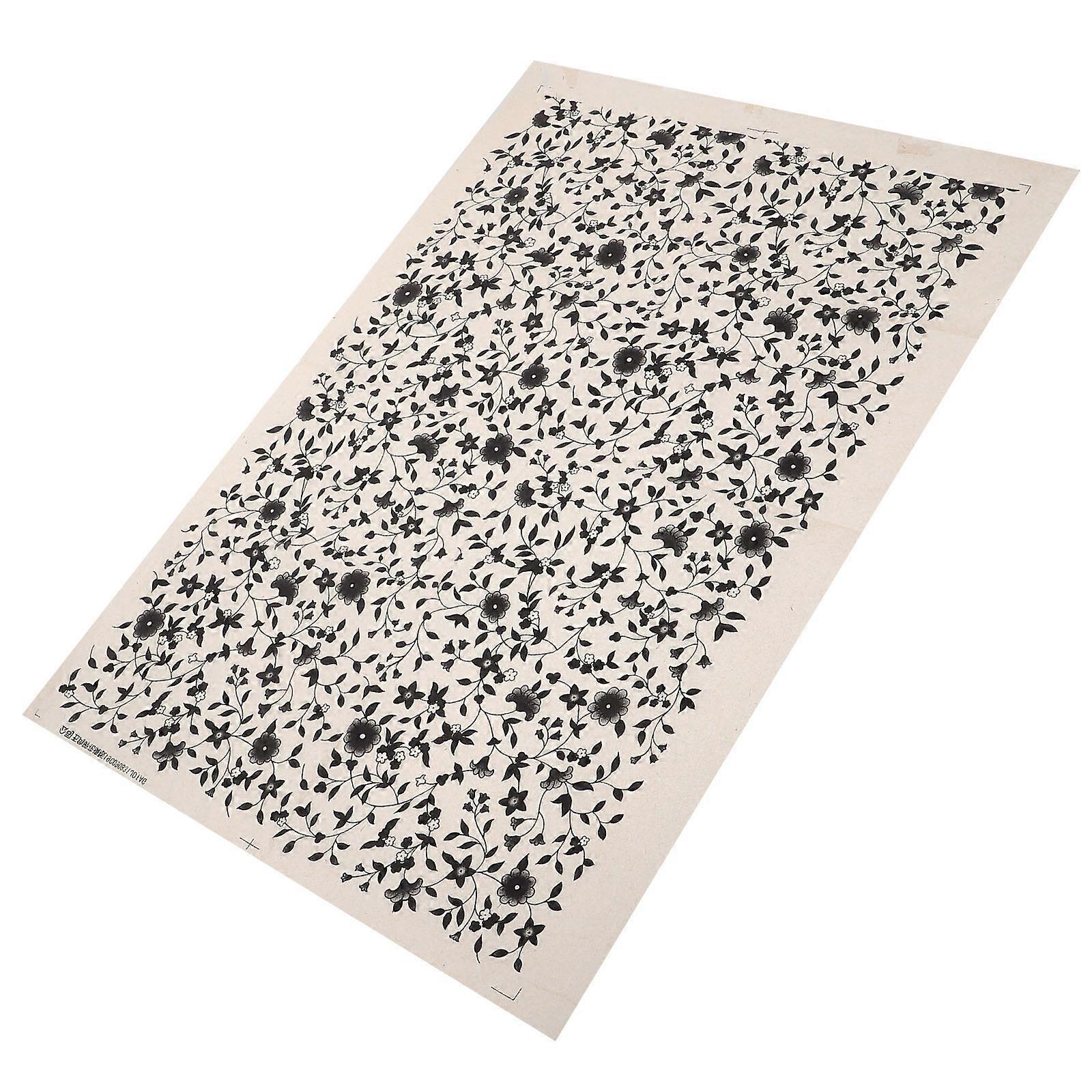 Ceramic Transfer Paper Pottery Decal for Decoration 1 Sheet Multicolor Style