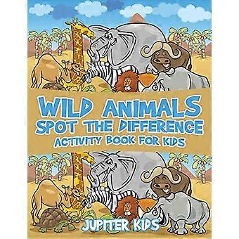 Wild Animals Spot the - Difference Activity Book - für Kinder
