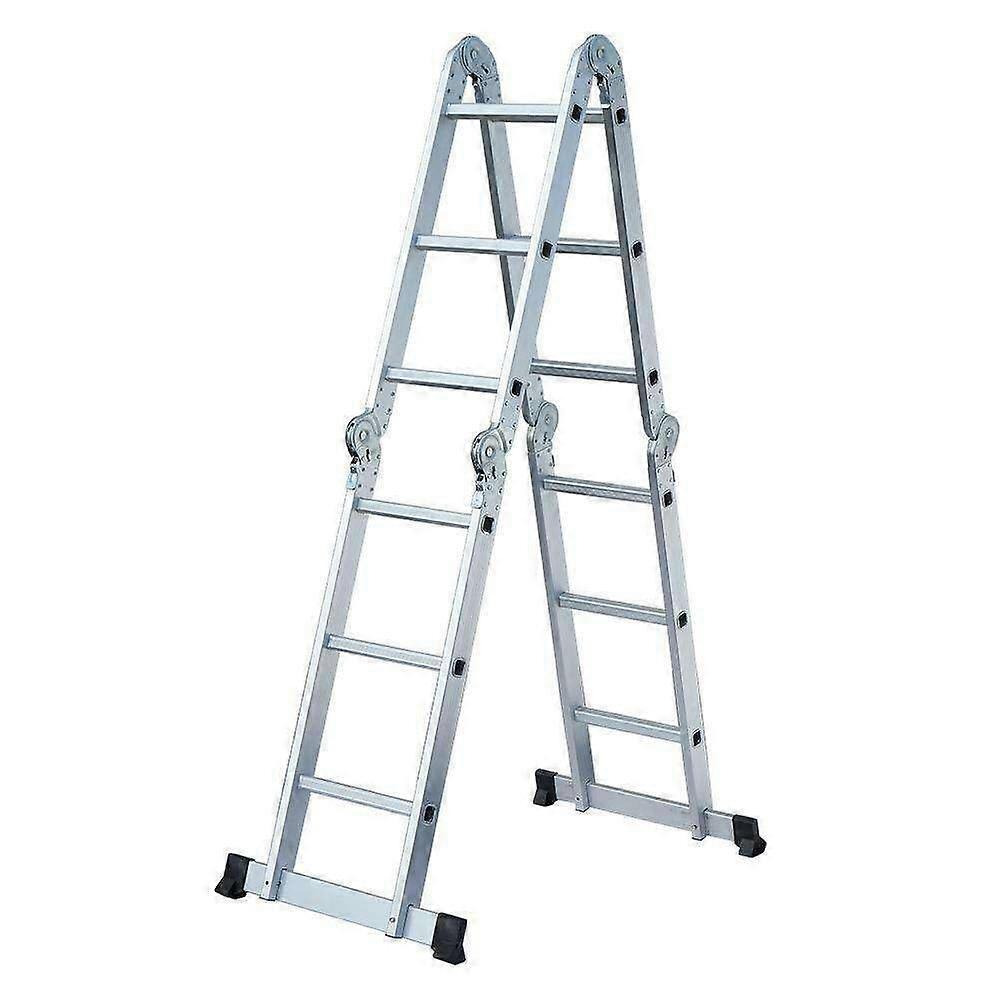 Folding Telescoping Ladder for Home and Pool, Adjustable Height, SpaceSaving MultiPurpose Steps