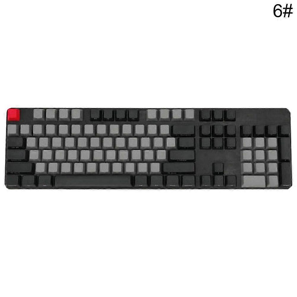 108Pcs/Set PBT Color Matching Light-proof Mechanical Keyboard Keycap Replacement