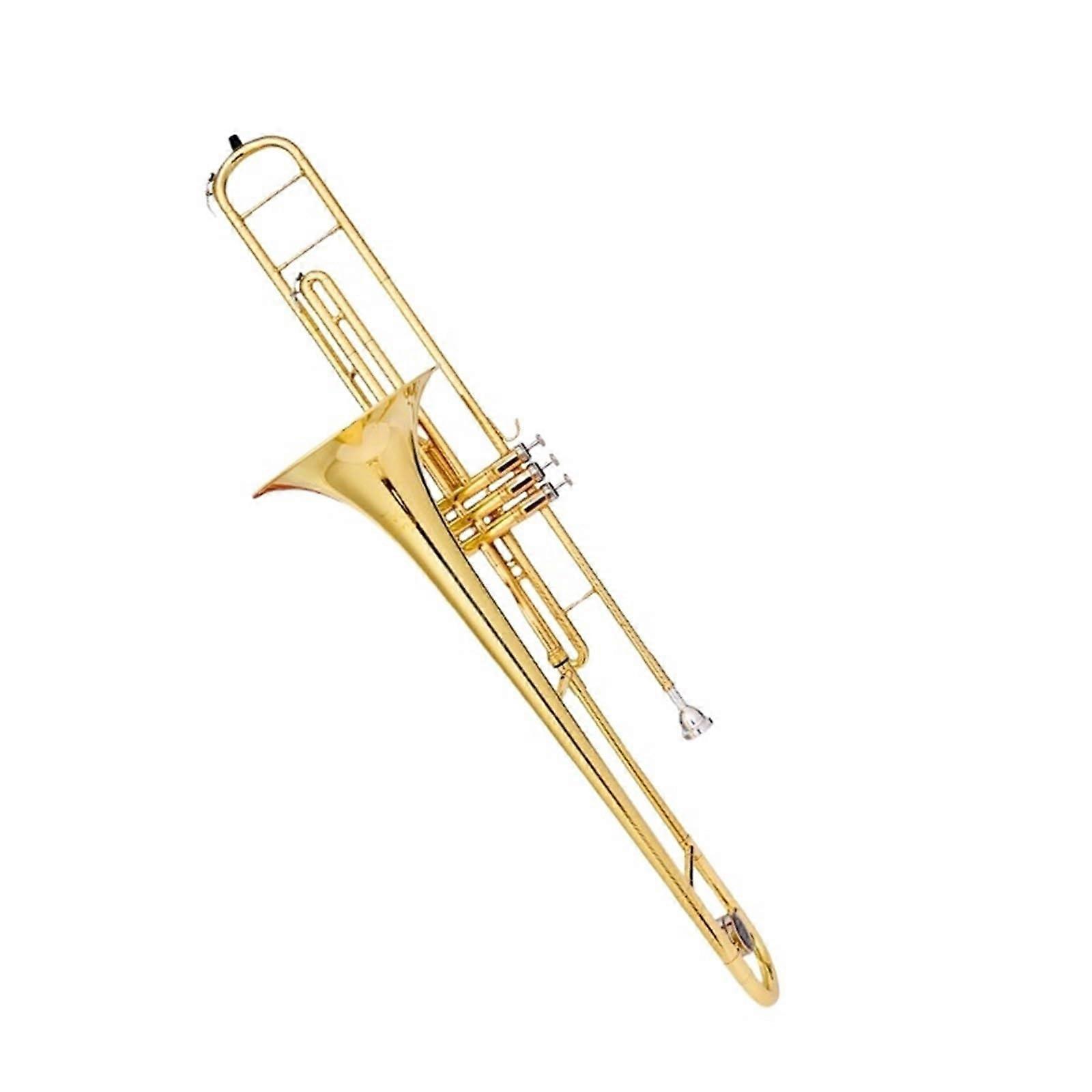 Professional BFlat Tenor Trombone with Smooth Slide for Beginners and Student Practice
